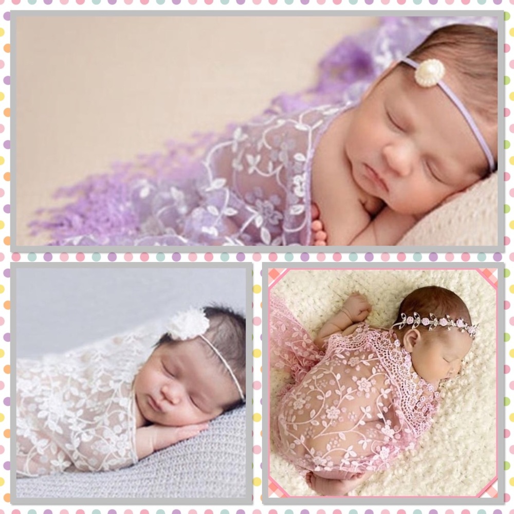 🌸Delicate Lace Cover Photo Prop🌸